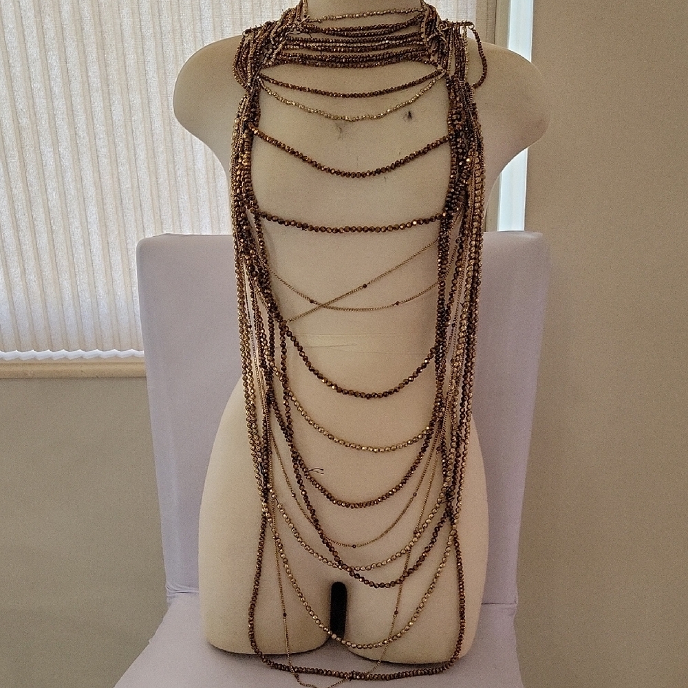 Chic Gold Multi-Layer Necklace